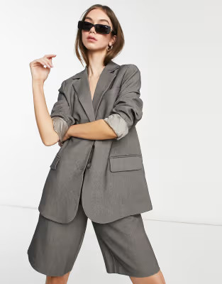 Y.A.S tailored blazer co-ord in dark grey | ASOS (Global)