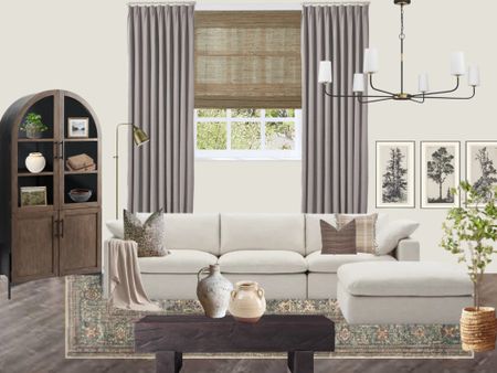 Fall living room refresh, velvet drapes, luxe linen sofa, arch cabinet, neutral pillows 

#LTKhome #LTKFind #LTKSeasonal