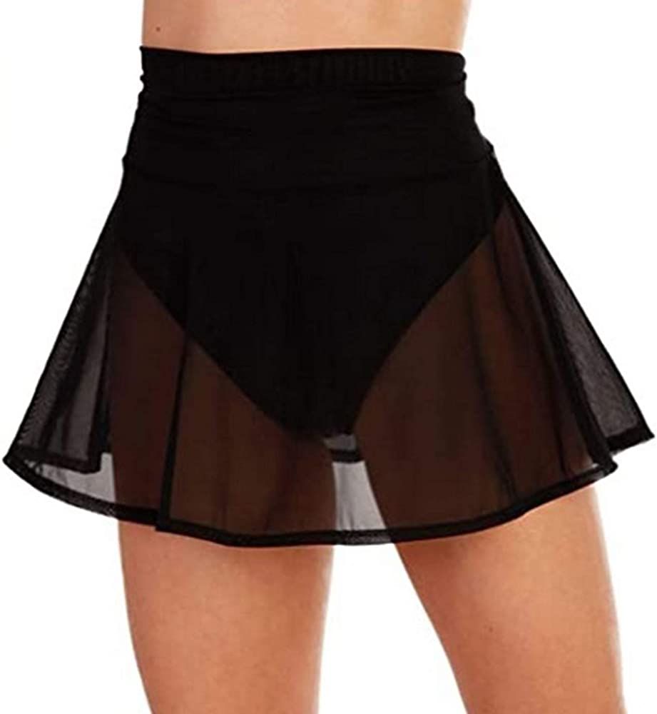 SHIBAOZI Women Girls Swim Cover Ups Swimsuit Cover-up Skirts Short Mesh Sheer See-Thru Bikini Cov... | Amazon (US)