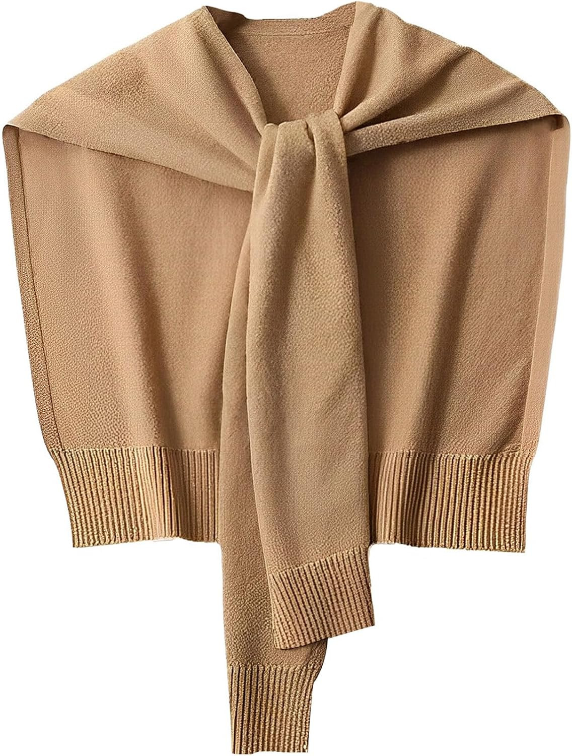 Sweater Shawl Wraps for Women Sweater Knitted Knotted Shawls Travel Casual Scarf Cape Shoulder Tops Fashion Wrap | Amazon (US)