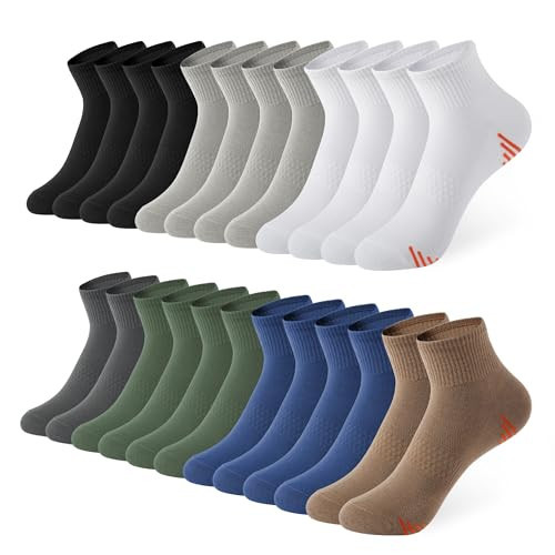 Honeysea Running Socks for Women - Crew Socks for Women Ankle Socks for Women Running Socks Womens Socks White Socks Black Socks for Women Athletic Socks Compression Socks for Women | Amazon (US)