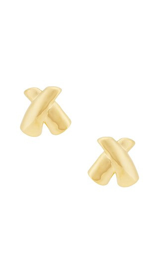 Heaven Mayhem Tower Earrings in Metallic Gold. | Revolve Clothing (Global)