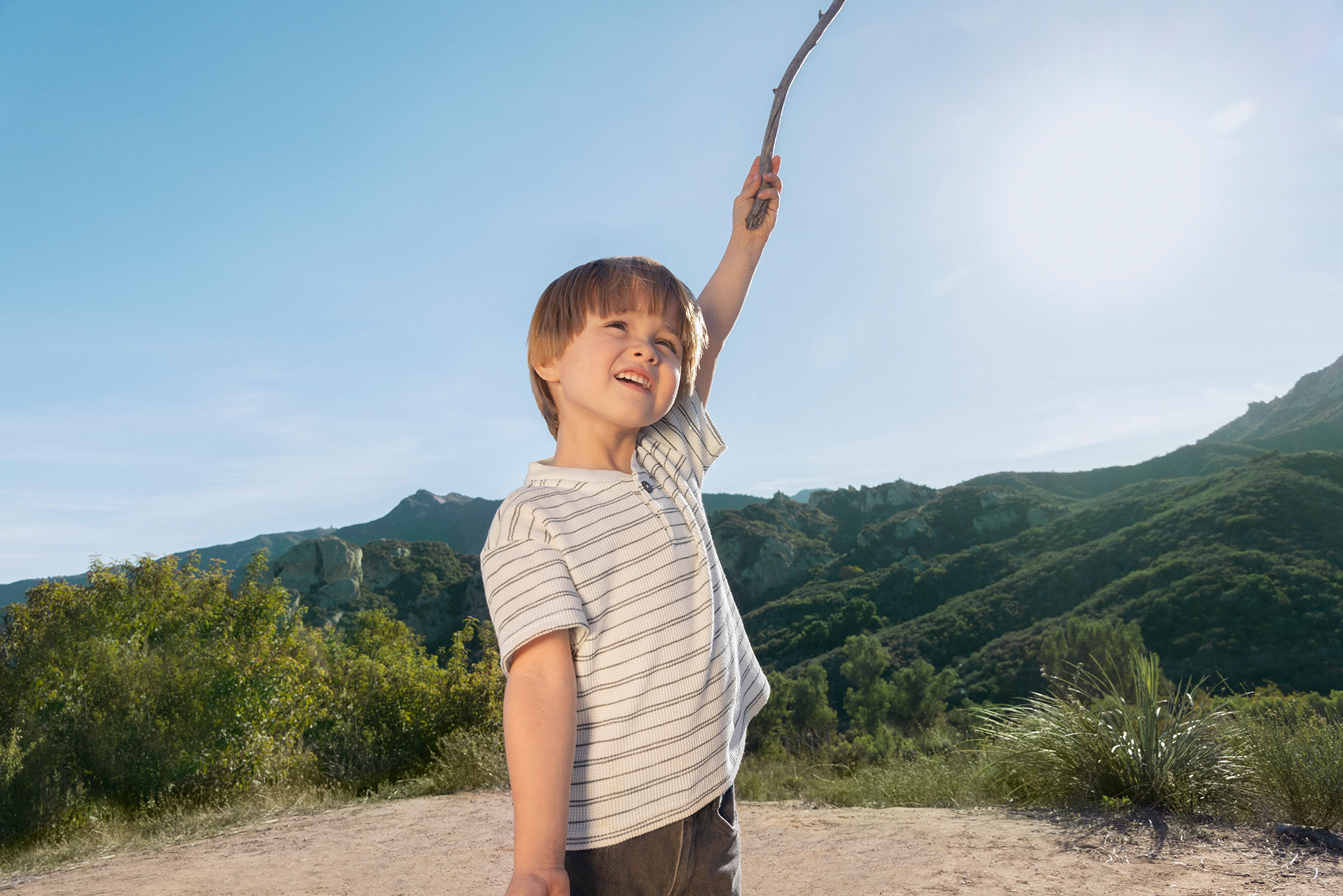easy-peasy Toddler Boy Short Sleeve Waffle Henley T-Shirt, Sizes 18M-5T | Walmart (US)