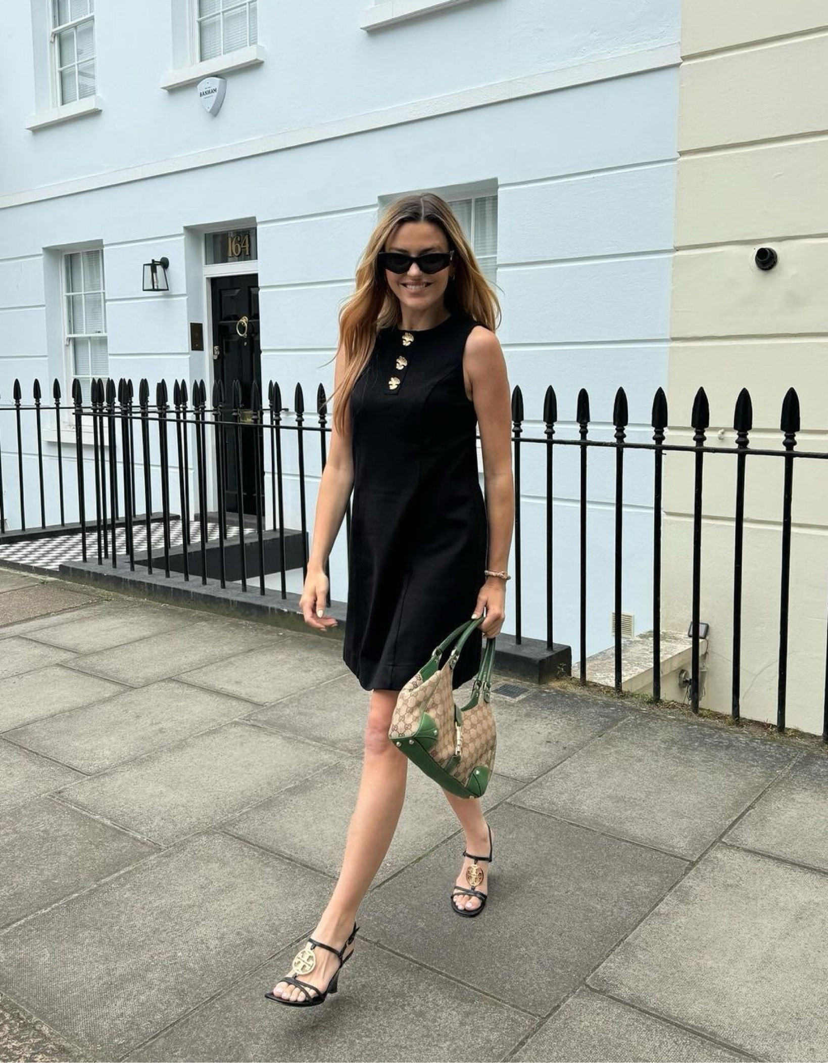 Karen millen, Tory burch, Gucci, summer outfit, black dress, mini dress, black wedge heels, canvas bag, summer outfits 

#LTKsummer #LTKeurope #LTKstyletip
