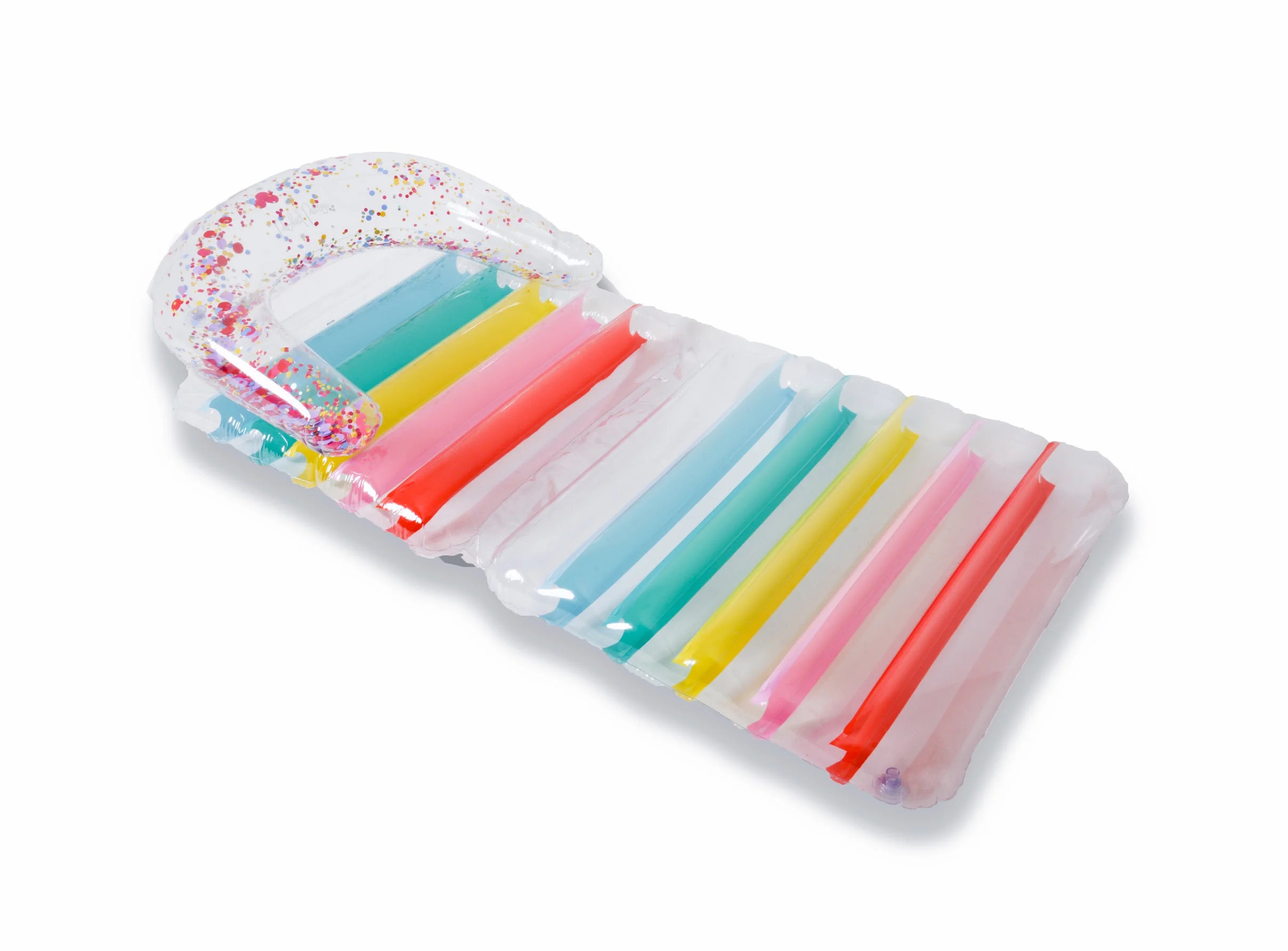 Packed Party 'Throw Confetti' 70 inch Inflatable Confetti Filled Lounger, Pool Float, Multi-Color... | Walmart (US)