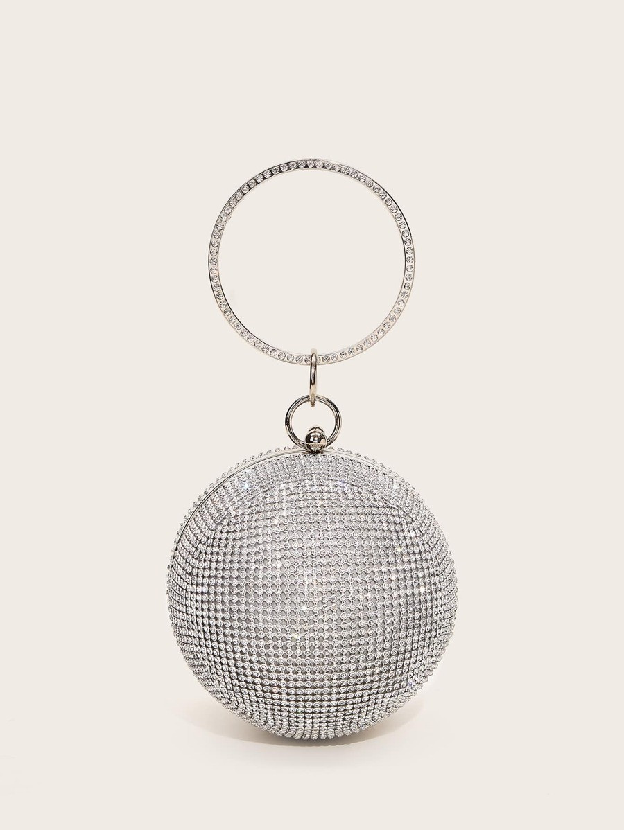 Mini Rhinestone Covered Ball Design Clutch Bag | SHEIN