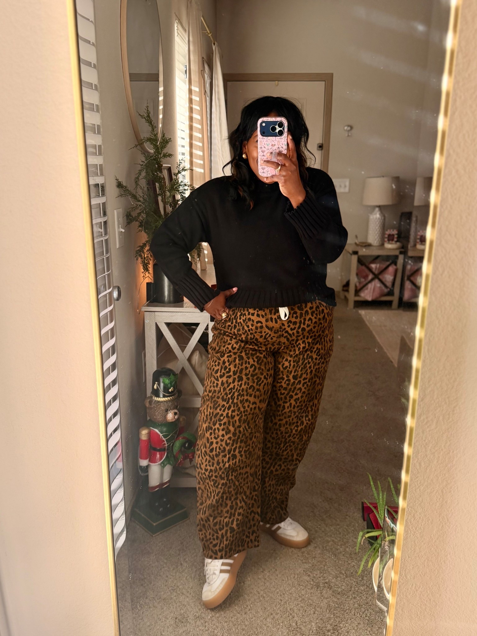 Sunday casual ootd / leopard barrel jogger pants from Amazon 

#LTKMidsize #LTKootd #LTKFindsUnder50
