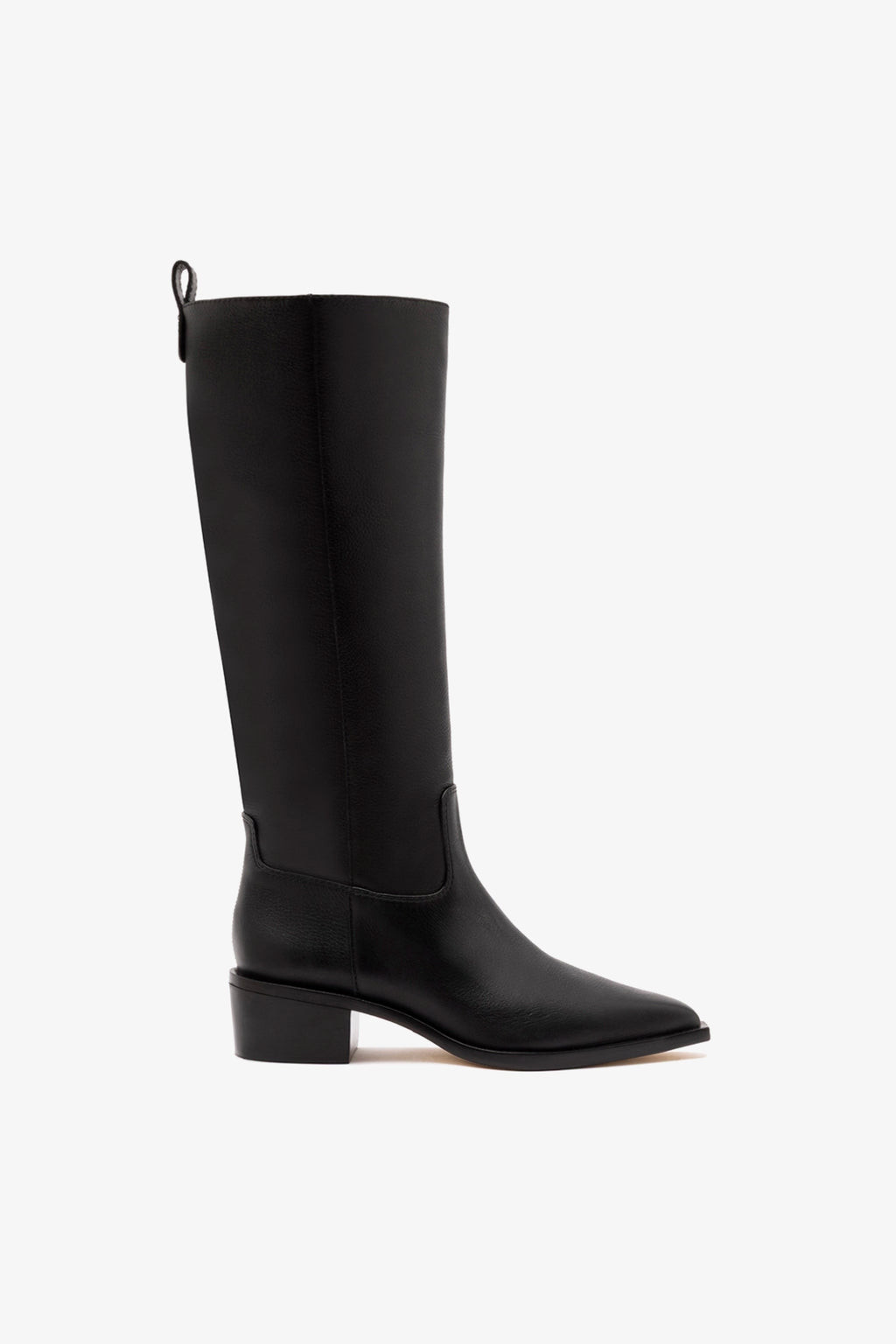 Florencia Boot In Black Leather | Larroude