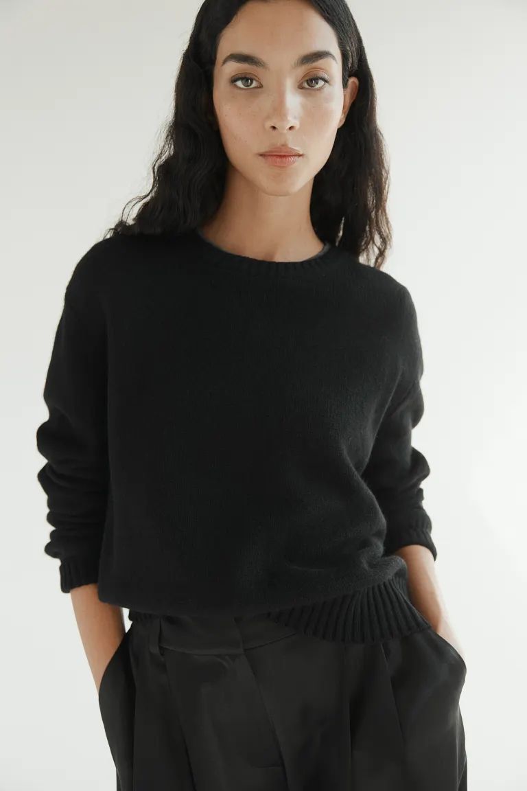 Cashmere jumper - Grey - Ladies | H&M GB | H&M (UK, MY, IN, SG, PH, TW, HK)