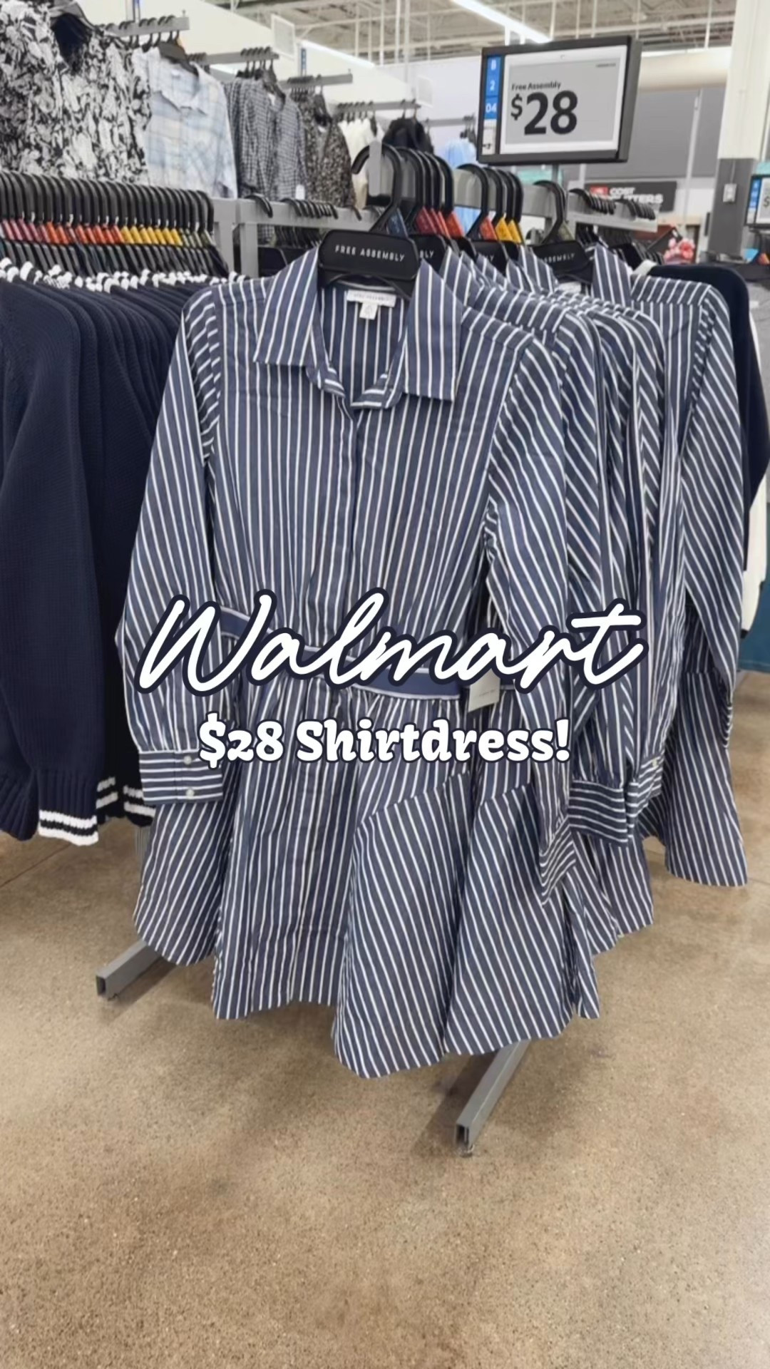 Walmart Free Assembly Women's Cotton Mini Shirtdress with Long Sleeves, Sizes XS- XXL / church dress / workwear / graduation dress 

#LTKootd #LTKFindsUnder50 #LTKWorkwear