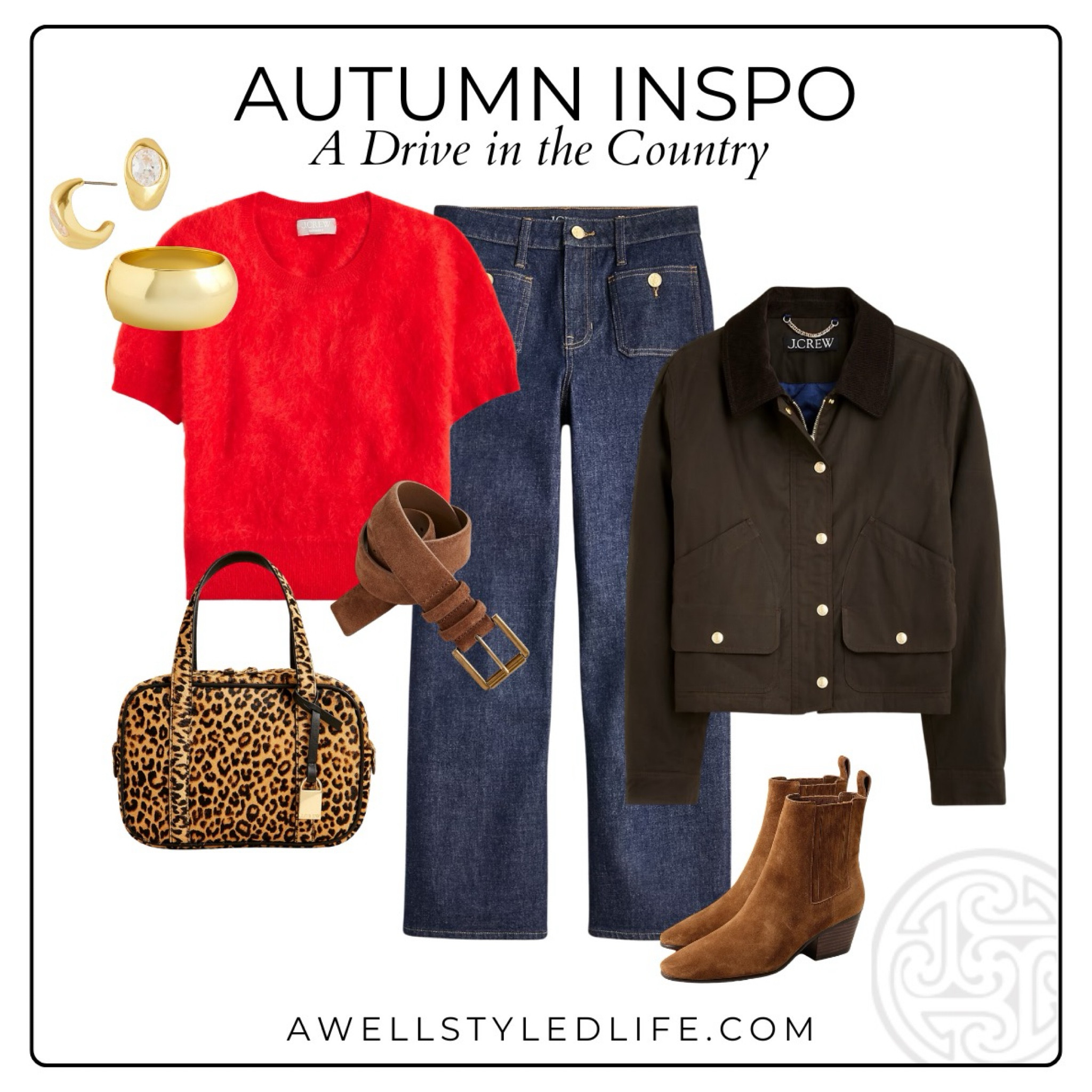 Fall Outfit Inspiration:

All items from J. Crew

#fashion #fashionover50 #fashionover60 #fallfashion #falloutfit #jcrew #leopard #barnjacket #statementsweater

#LTKOver40 #LTKStyleTip #LTKSeasonal