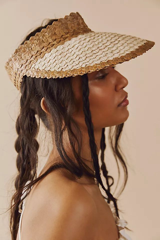 Banded Baha Straw Visor | Free People (Global - UK&FR Excluded)