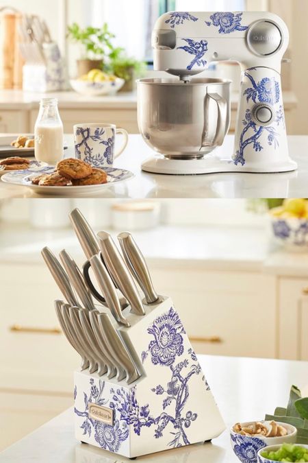 Coastal Grandmillennial KitchenAid
Stand Mixer
Knife Block
Blue and White 
Cuisinart
Caskata 
#ltkkitchen

#LTKhome #LTKxPrime