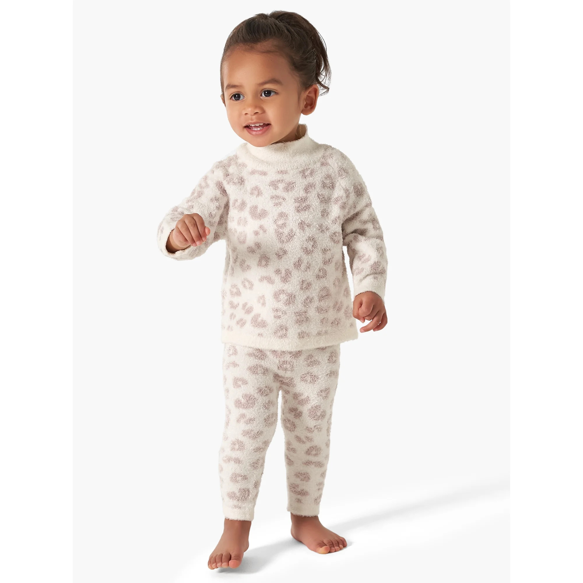 Modern Moments By Gerber Baby & Toddler Girl Long Sleeve Cozy Mock Neck Top & Legging 2-Piece,12M... | Walmart (US)