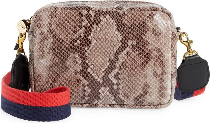 Midi Sac Croc Print Leather Crossbody Bag | Nordstrom | Nordstrom