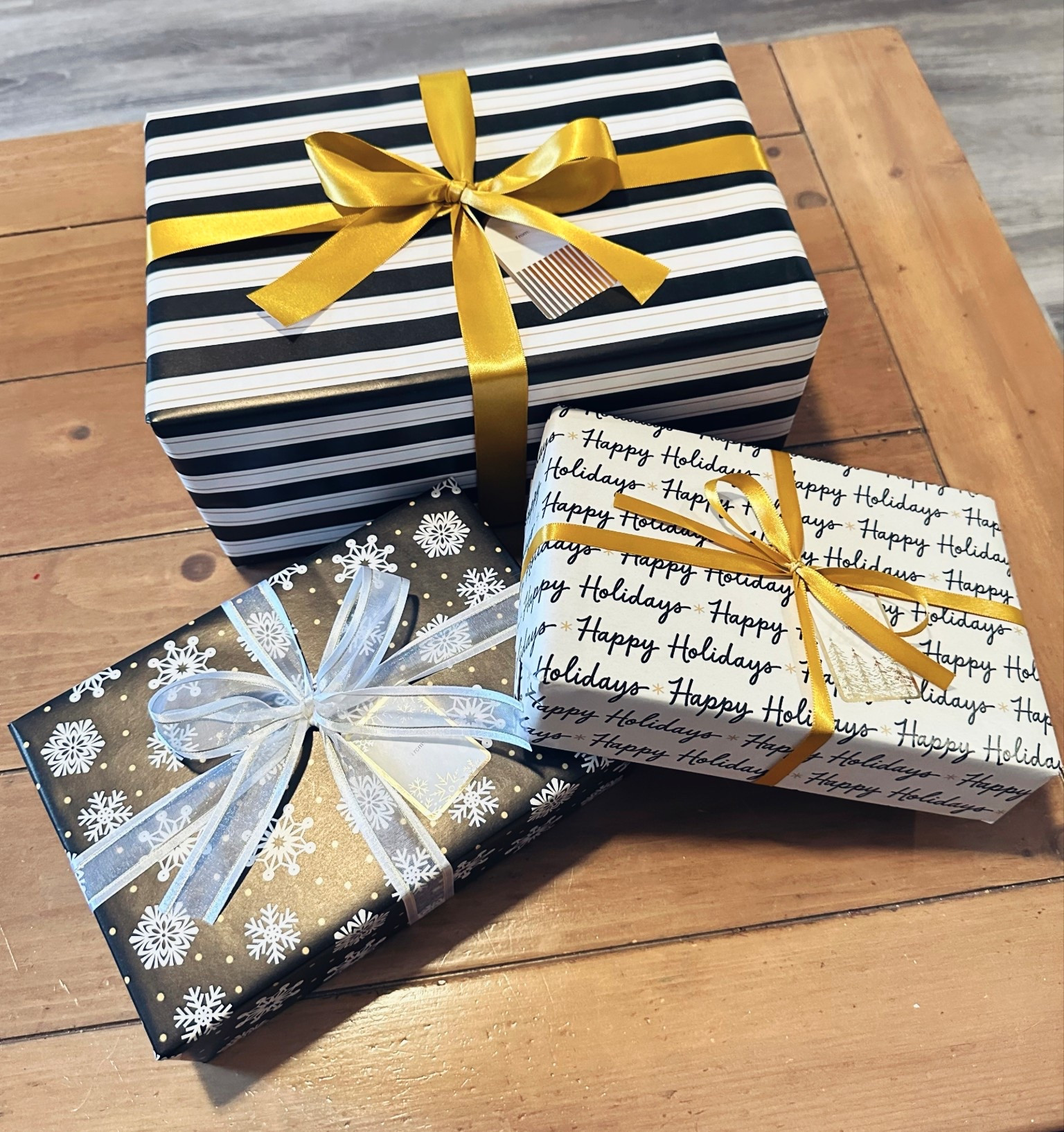 Easy Christmas gift wrapping from Target 🎁✨ Ribbon is from Hobby lobby but I linked similar options! 

#giftwrap #christmas #holiday #present #gift #wrappingpaper #giftwrapping #presentideas 

#LTKSeasonal #LTKHoliday #LTKGiftGuide