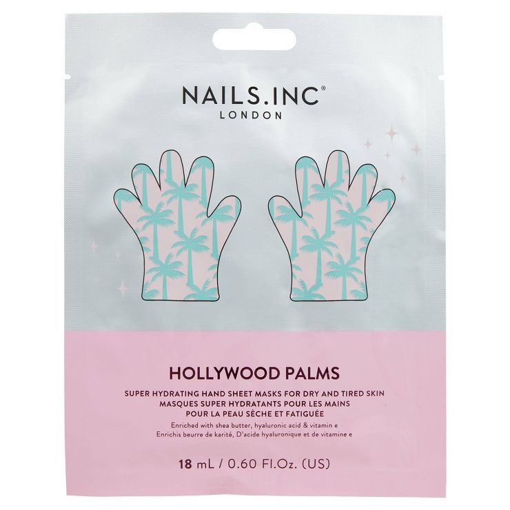 Nails Inc. Hollywood Palms Hydrating Hand Mask - 0.7 fl oz | Target
