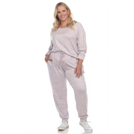 PS3628-03-1X Womens Plus Size Lounge Set Purple - 1X - 2 Piece | Walmart (US)