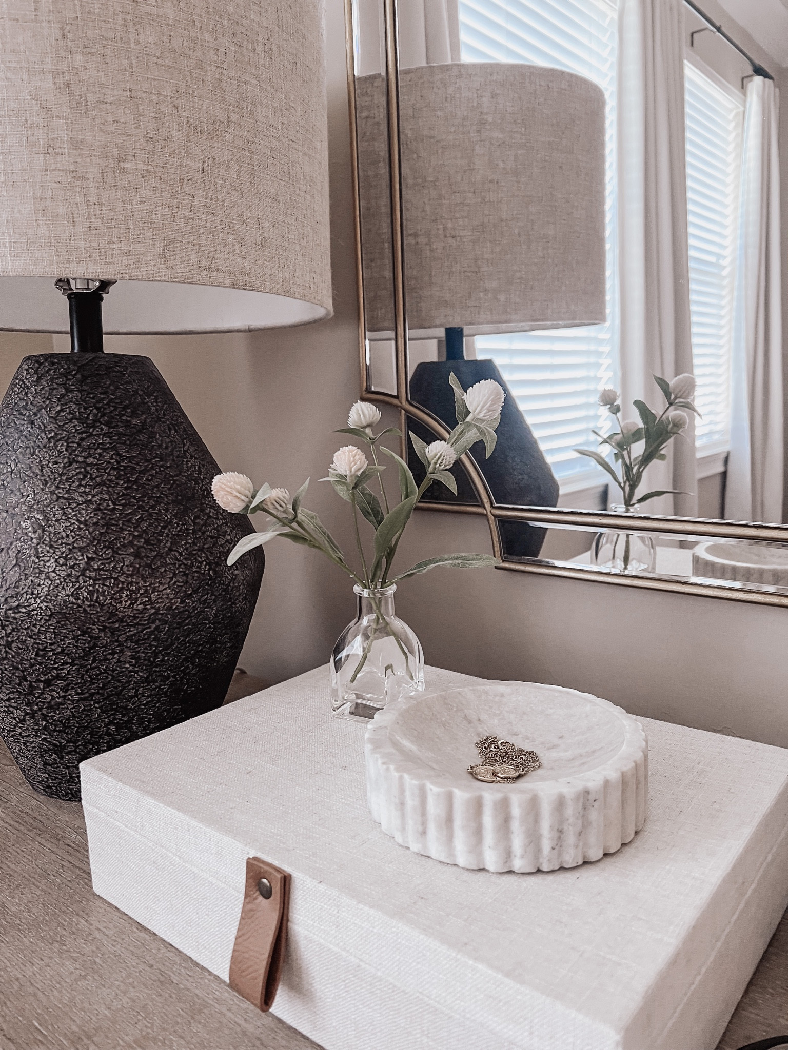 Home decor, decor, bedroom decor, neutral home decor, marble dish, table lamp, Target. 

#LTKFind #LTKhome