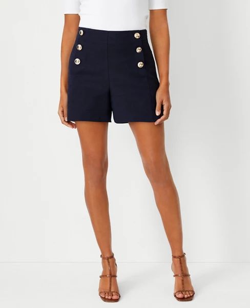 The Side Zip Sailor Short in Texture | Ann Taylor (US)