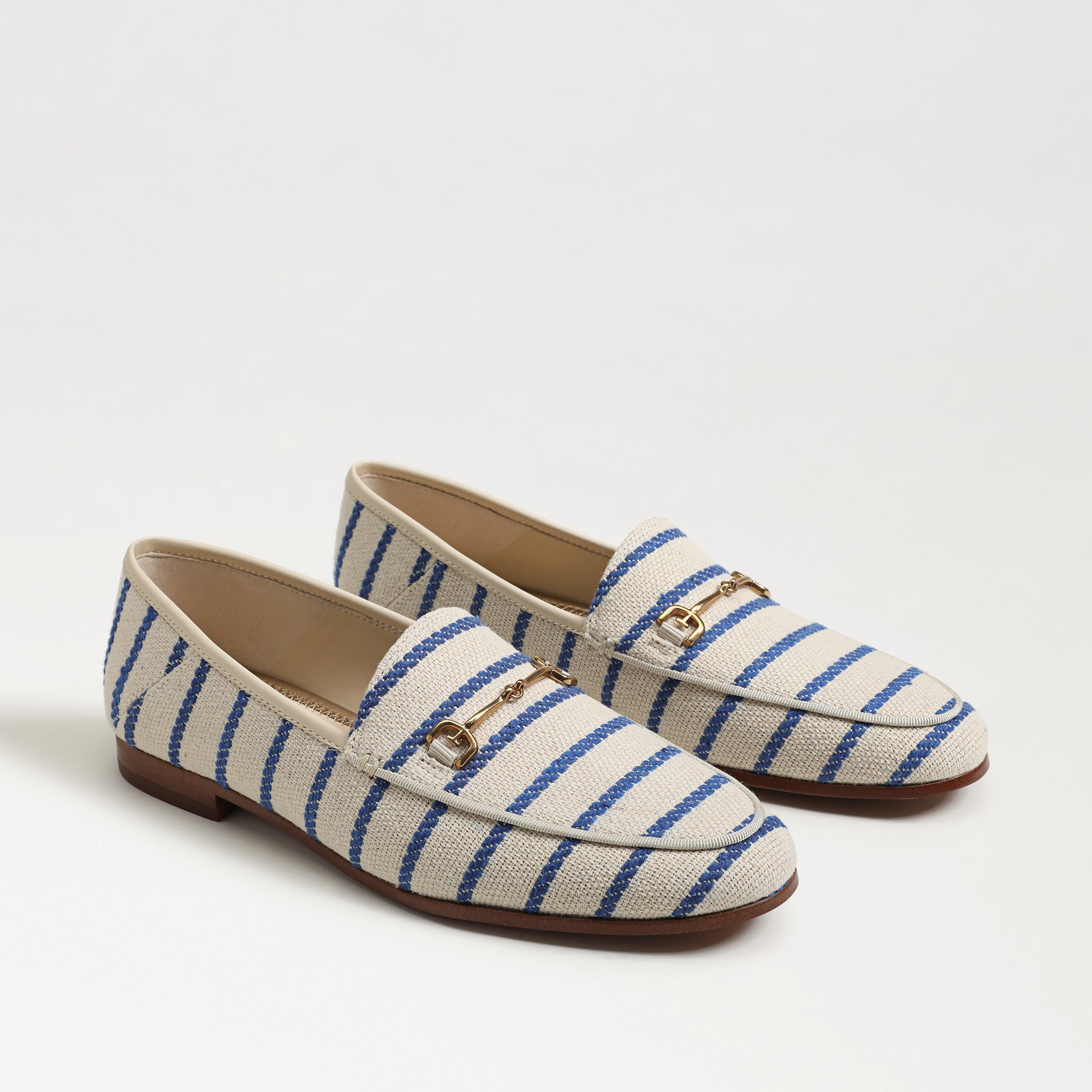 Sam Edelman Loraine Bit Loafer Cobalt Blue Stripe Canvas 9.5 | Sam Edelman CA