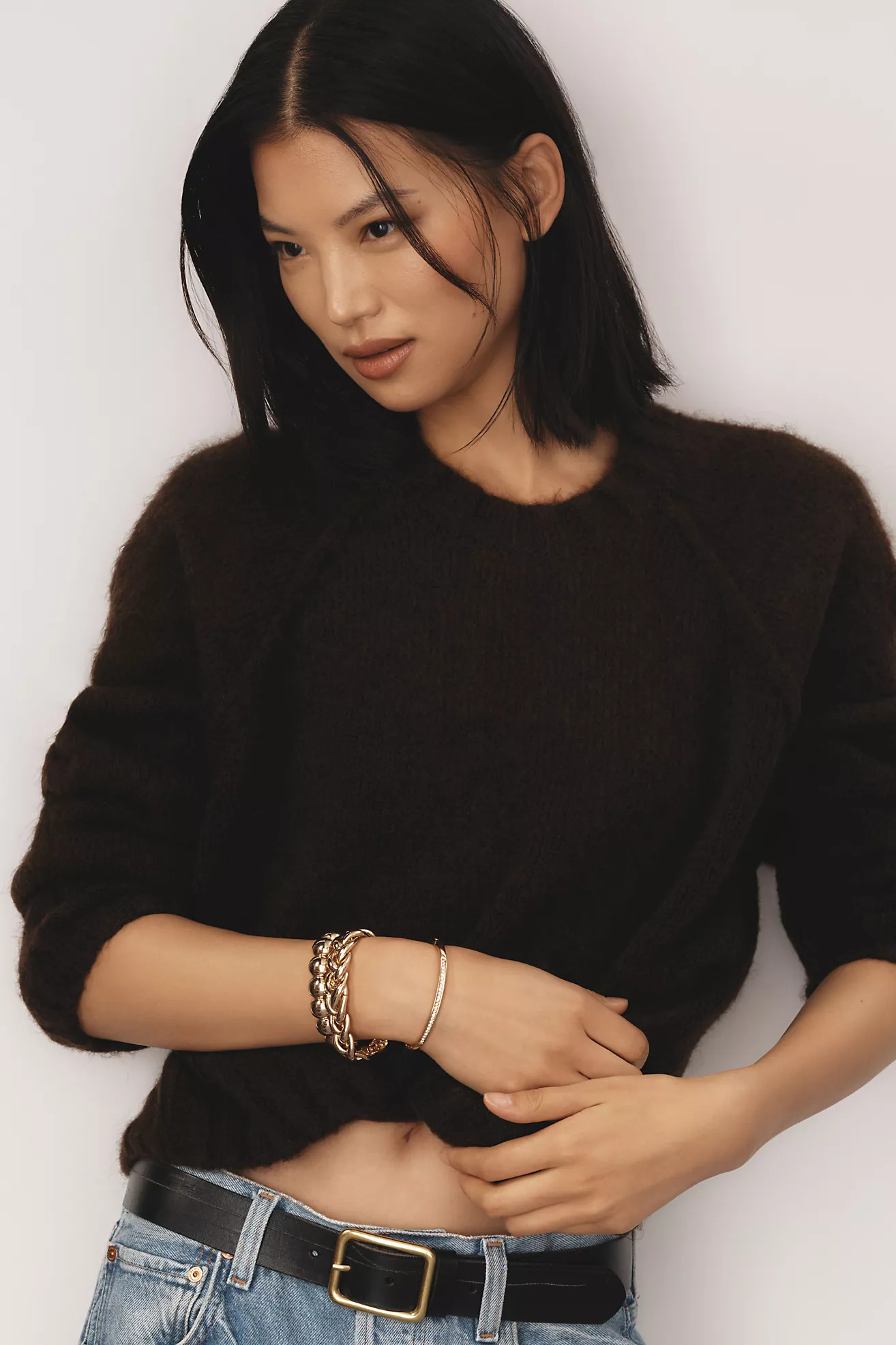 By Anthropologie Chunky Crew-Neck Sweater | Anthropologie (US)