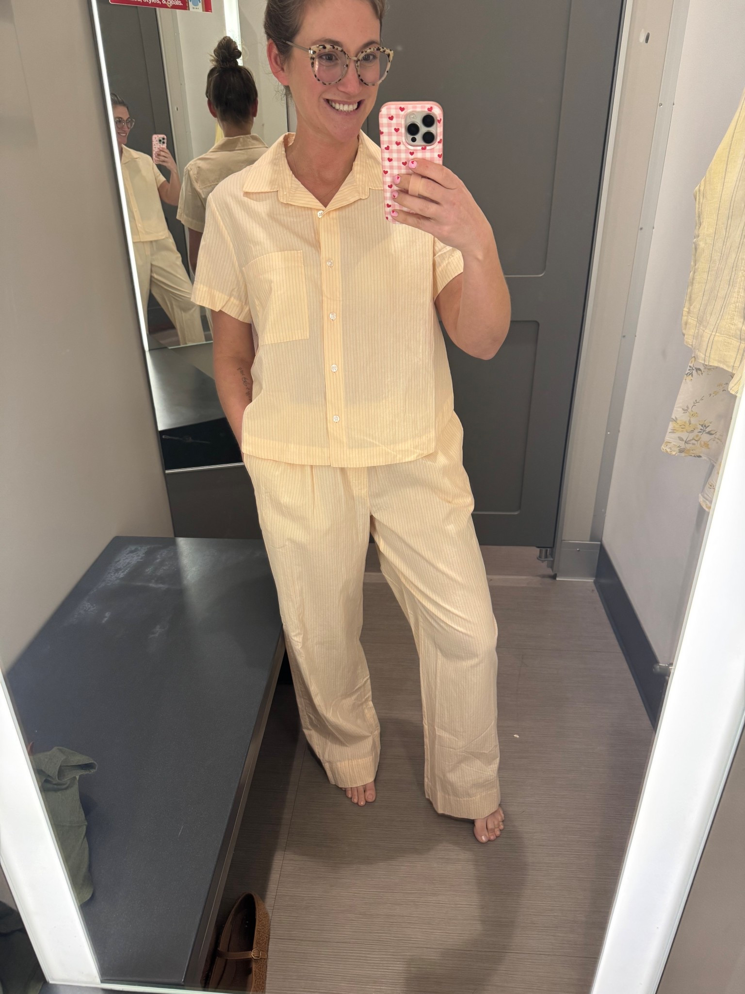 100% cotton peach PJs. So soft and perfect for spring 

#LTKTravel #LTKmorningroutine #LTKmomlife