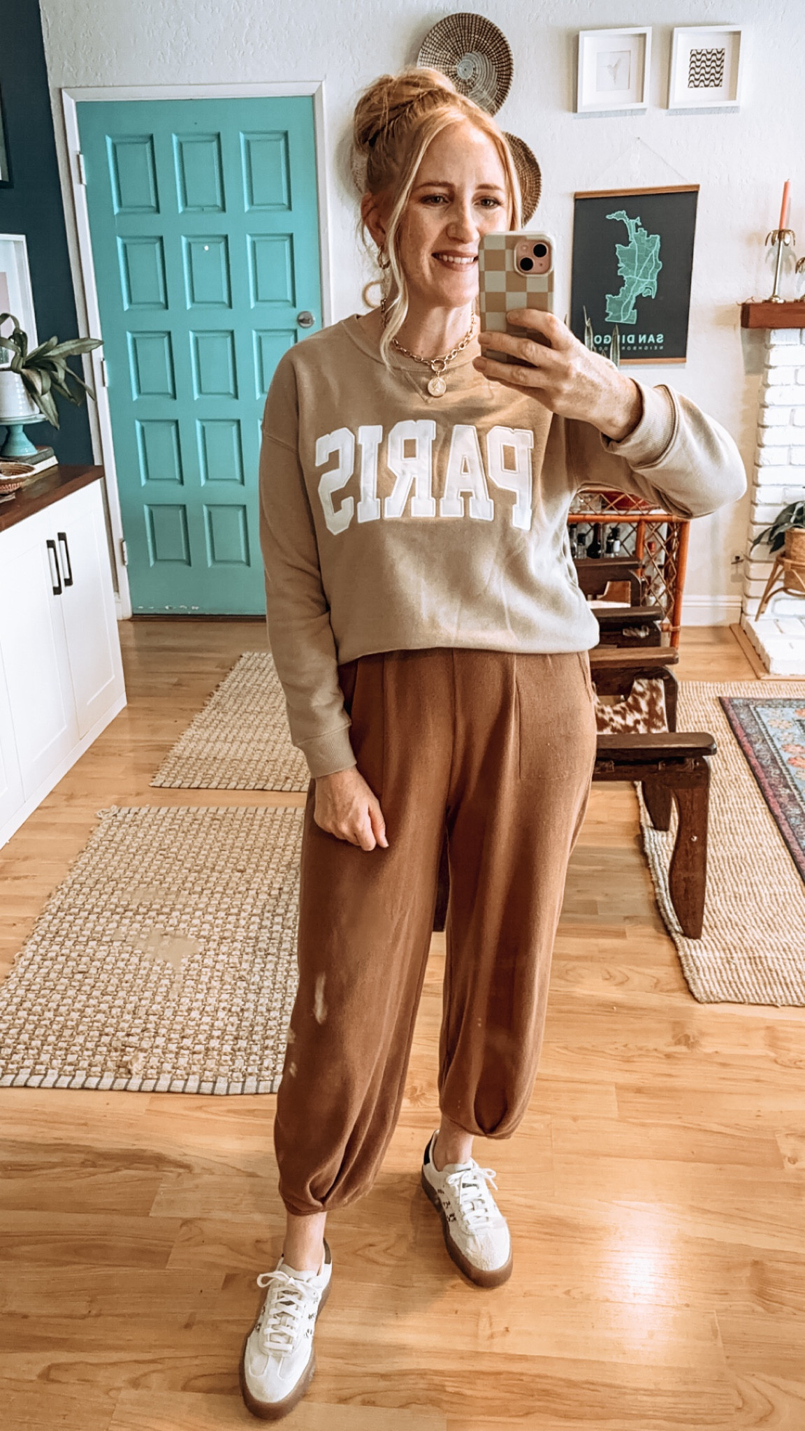 Knit joggers are super cozy for fall in this pretty cocoa color! Wearing L in pants and XL in sweatshirt (sweatshirt is girls sizing) 🤎

Travel outfit, cozy outfit, casual outfit, loungewear, Viral set, knit set, travel outfit, travel set, mix and match outfits, Amazon fashion, affordable style, casual style, cozy style, fall style, fall transitional outfits, mom look

#LTKFindsUnder50 #LTKStyleTip #LTKFindsUnder100