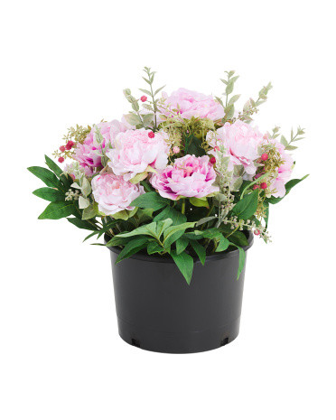 23in Outdoor Safe Peony Drop In Arrangement | TJ Maxx