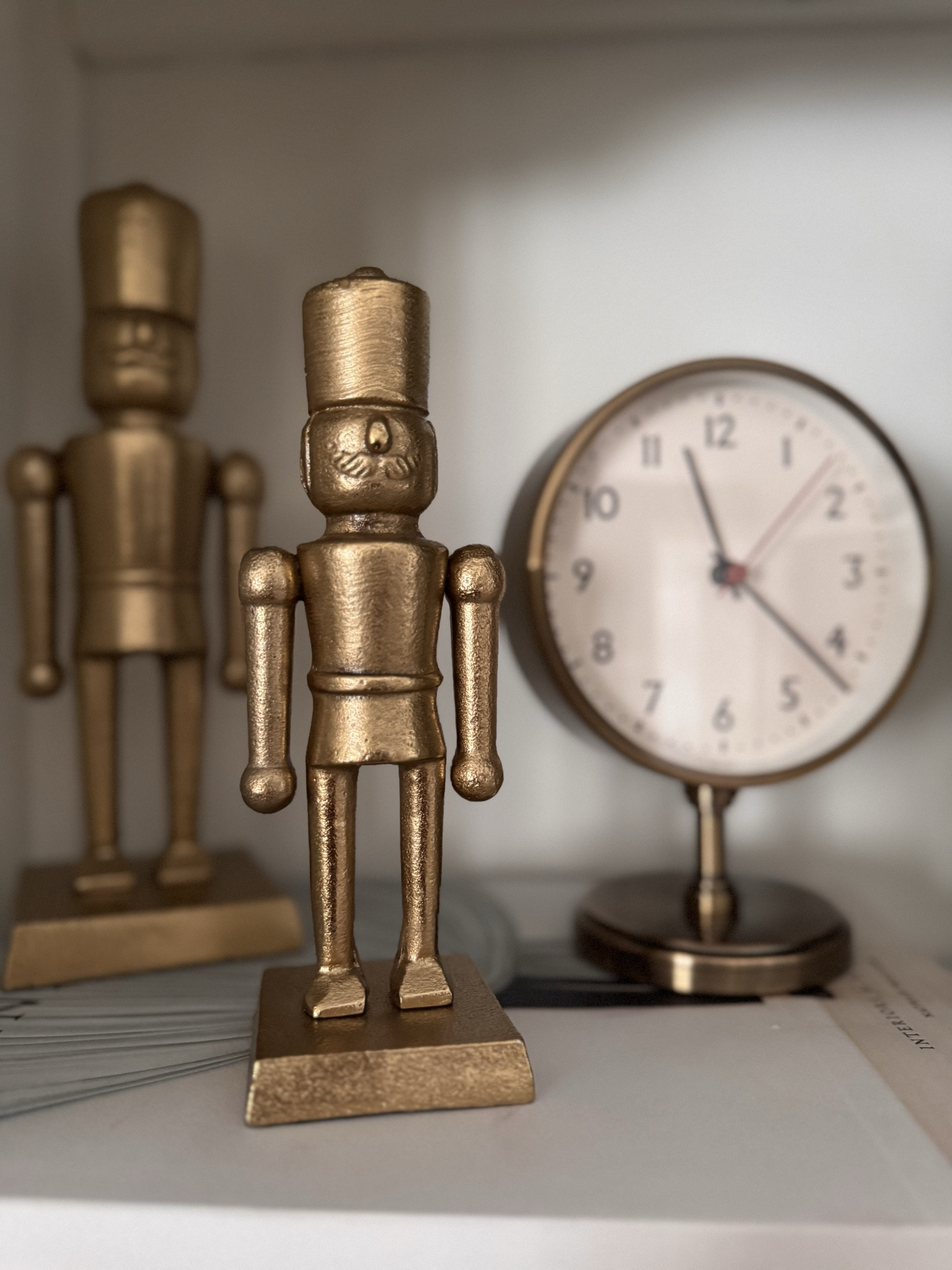 Timeless brass details ✨
Sharing the nutcracker and vintage-style clock that elevate any holiday shelf.

#LTKHoliday #LTKFindsUnder50 #LTKHome