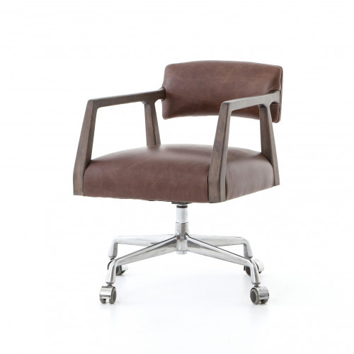 Four Hands Tyler Desk Chair Havana Brown | Gracious Style