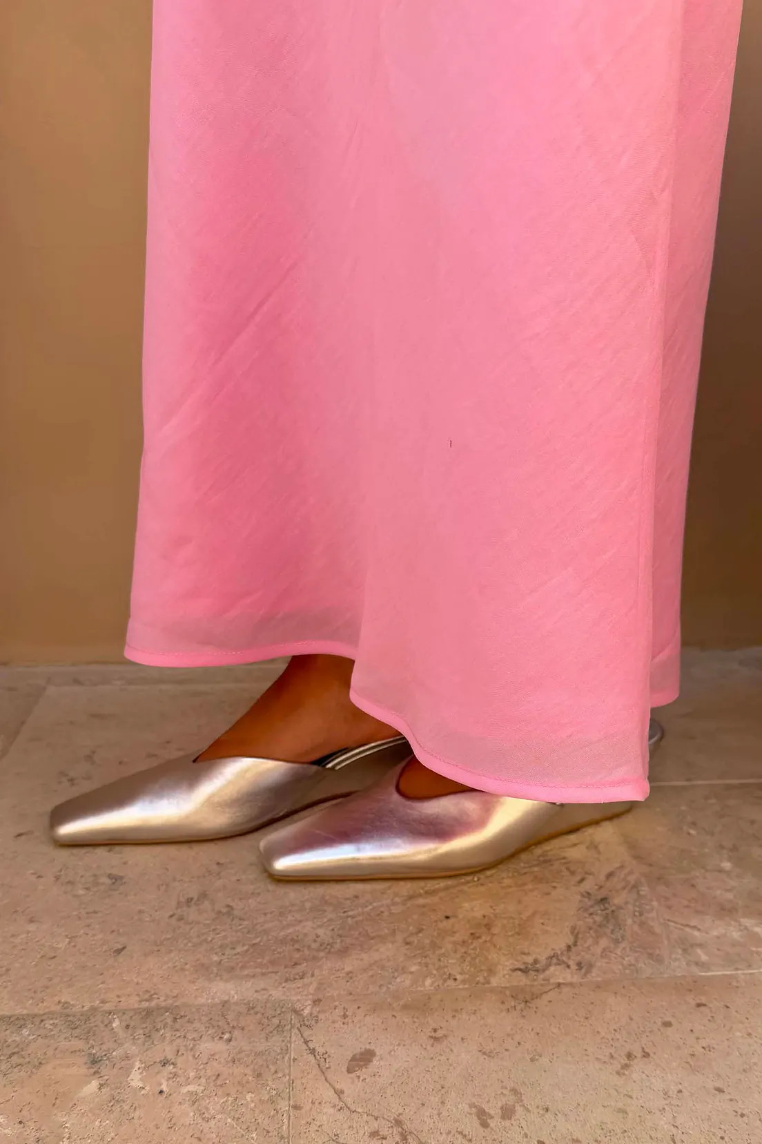 Silver Wedge Mule | Never Fully Dressed US