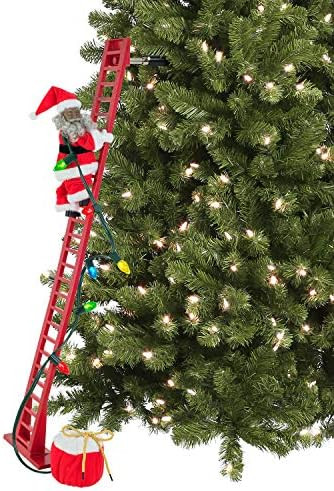 Mr. Christmas Super Climber Musical Animated Christmas Decoration, 42 Inches, Plush Black Santa | Amazon (US)