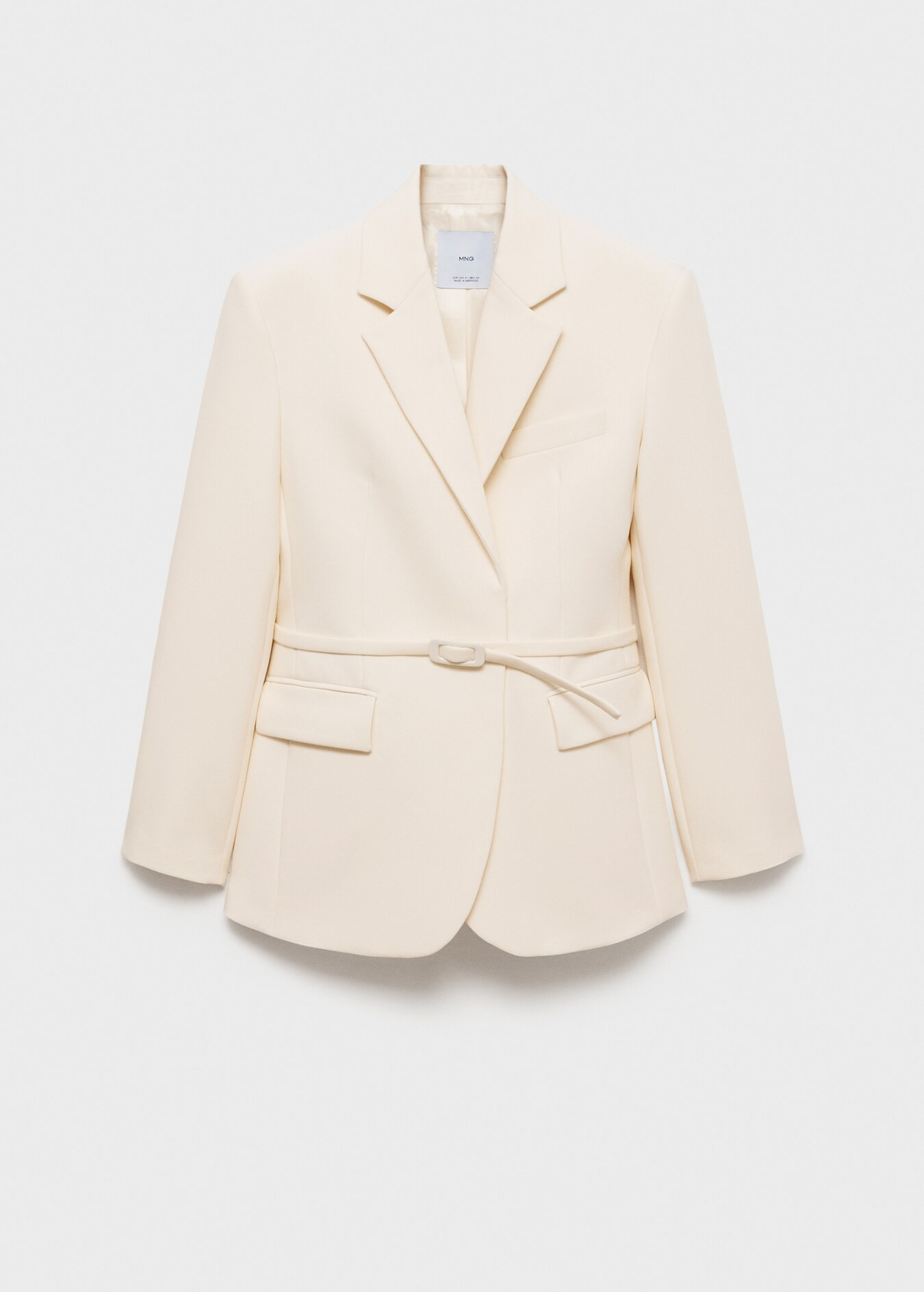 Colbert met ceintuur - Dames | MANGO Nederland | MANGO (NL)