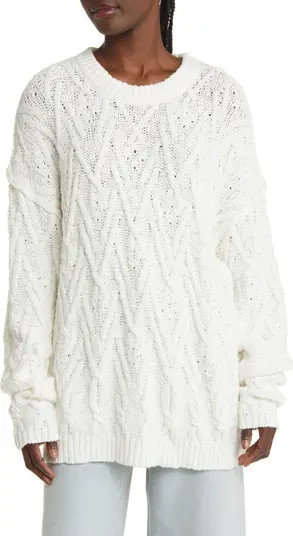 Isla Cable Stitch Tunic Sweater | Nordstrom