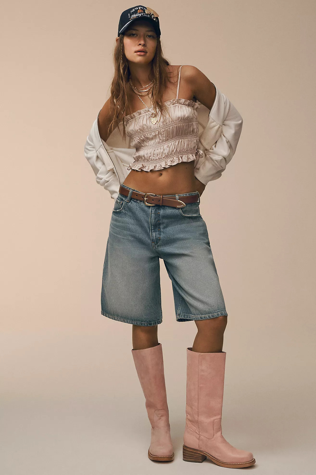 Pilcro Classic Bermuda Denim Shorts | Anthropologie (US)