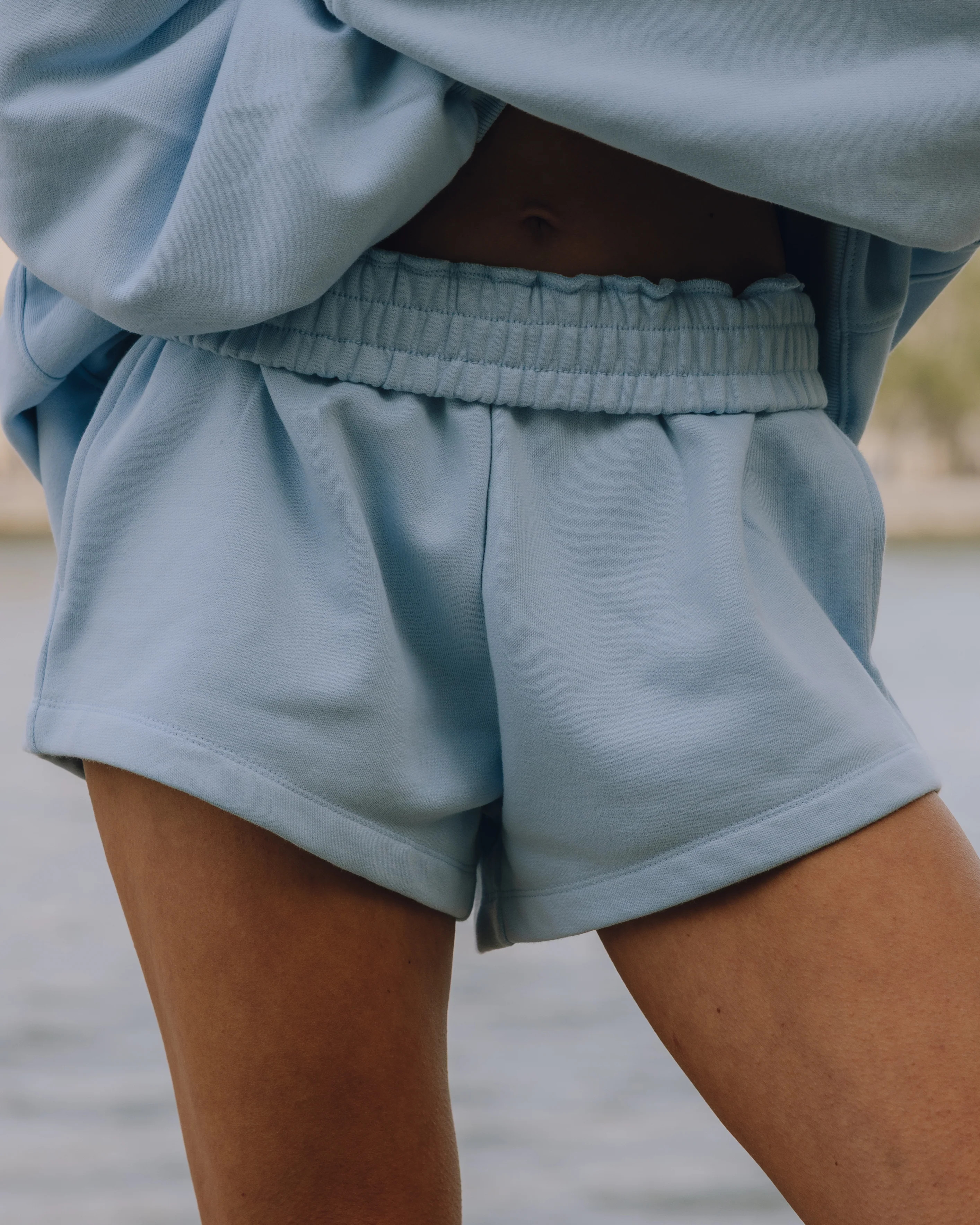 Fleece Super Shorts - Powder | Daily Drills LLC