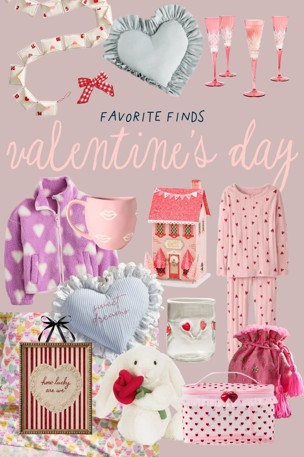 Valentine’s Day decor
Valentine’s Day pjs
Heart jacket 
Fleece jacket 

#LTKGiftGuide #LTKKids #LTKHome