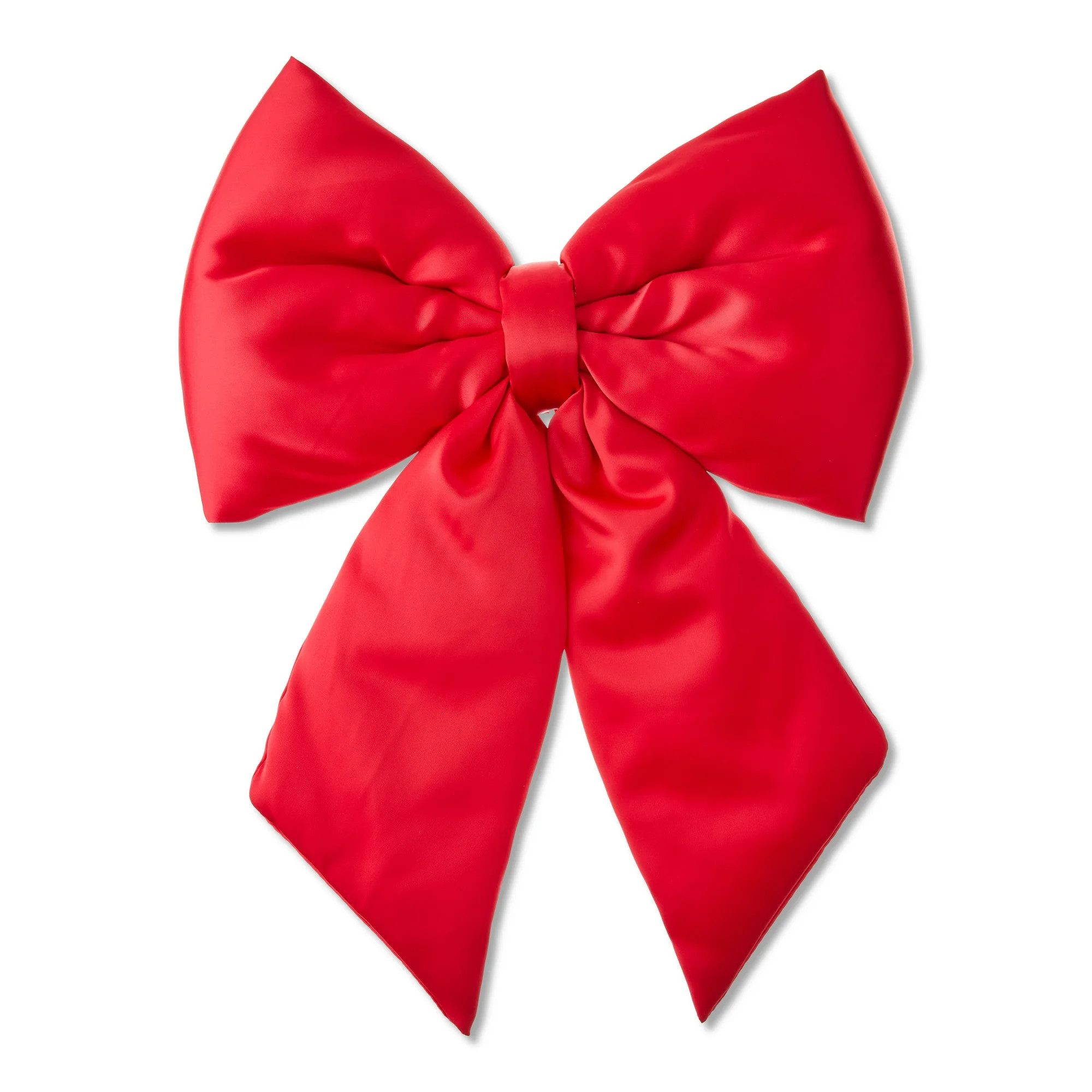 Red Satin Puffy Decorative Christmas Bow, 11", by Holiday Time | Walmart (US)