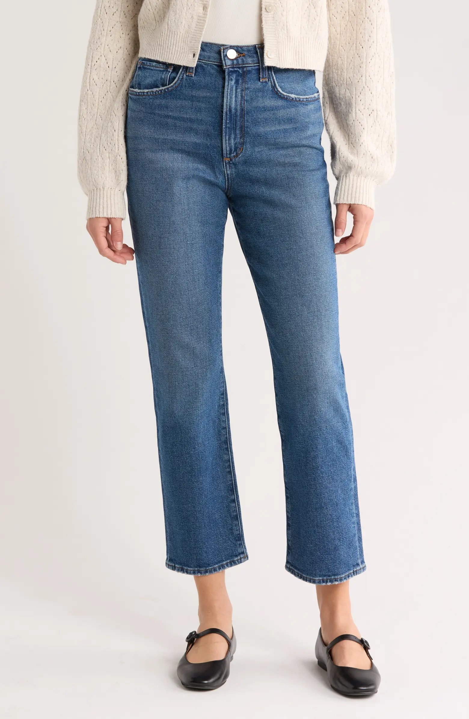 Joe's The Stella High Waist Ankle Slim Straight Leg Jeans | Nordstromrack | Nordstrom Rack