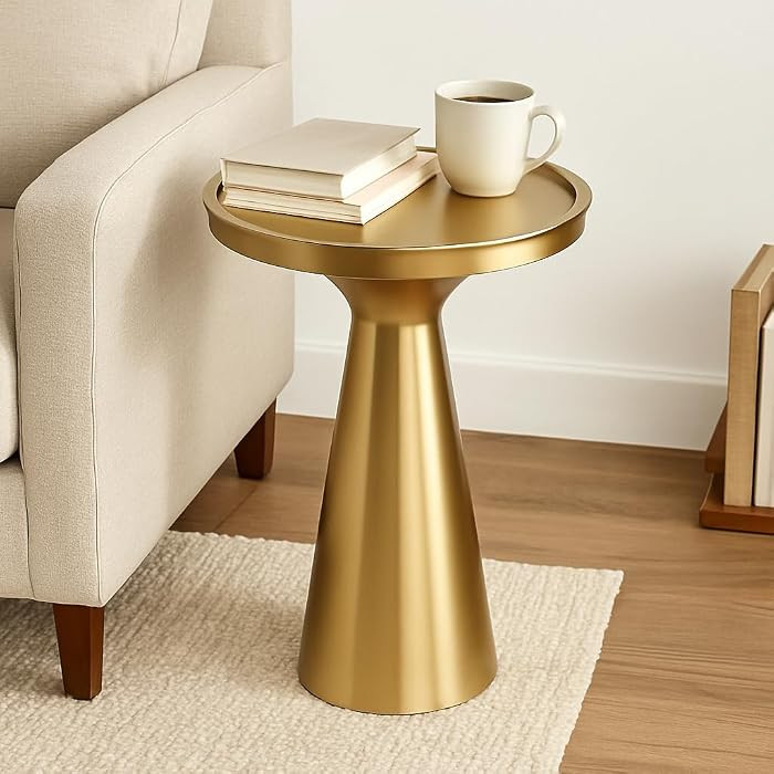 End Table, Side Table, or Small Night Stand - Luxury Marble Accent Table with Sculptural Stacked ... | Amazon (US)