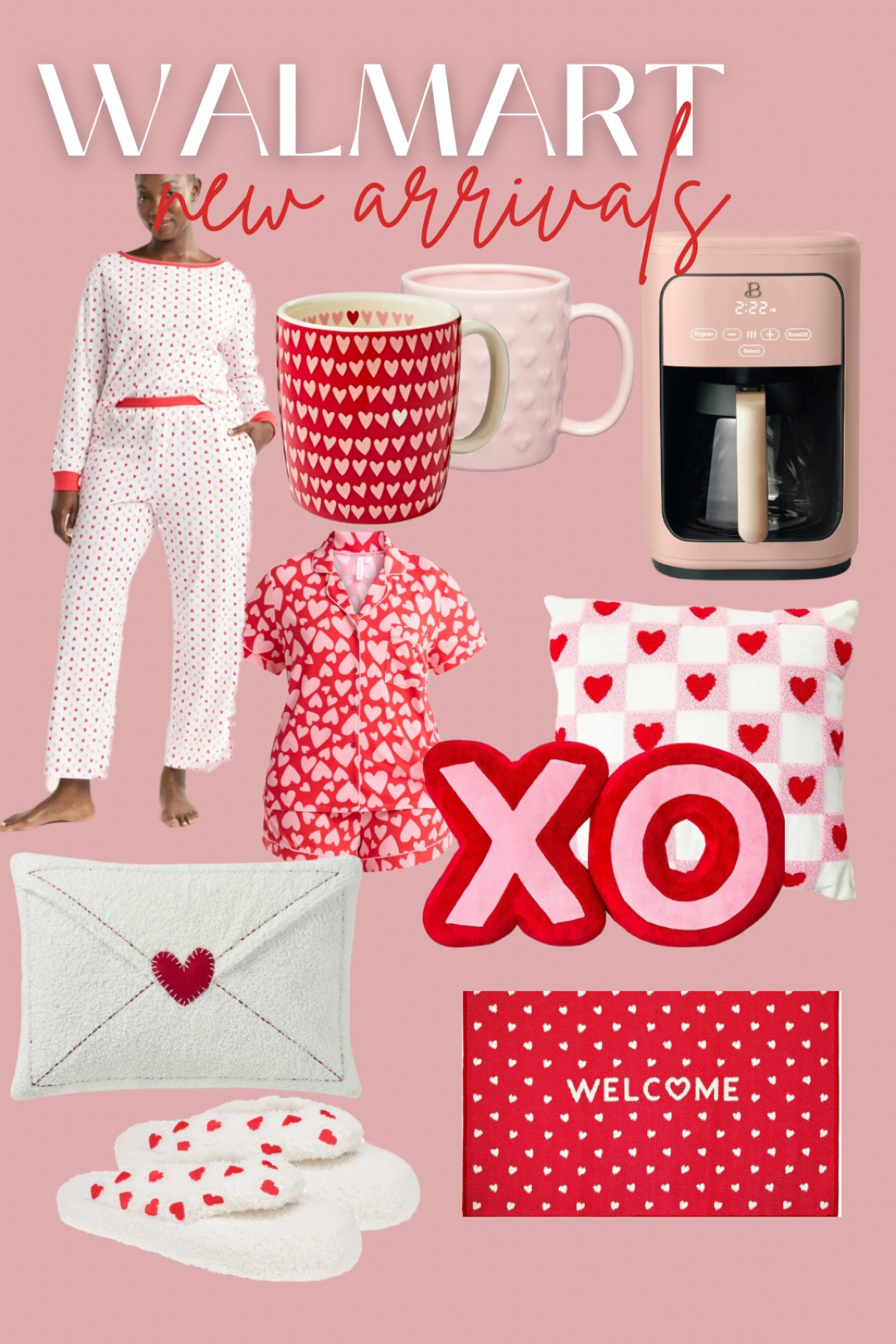 Walmart new valentines arrivals - valentines pajamas - valentines decor - valentines pillows - valentines
Mugs 

#LTKFindsUnder50 #LTKHome #LTKSeasonal