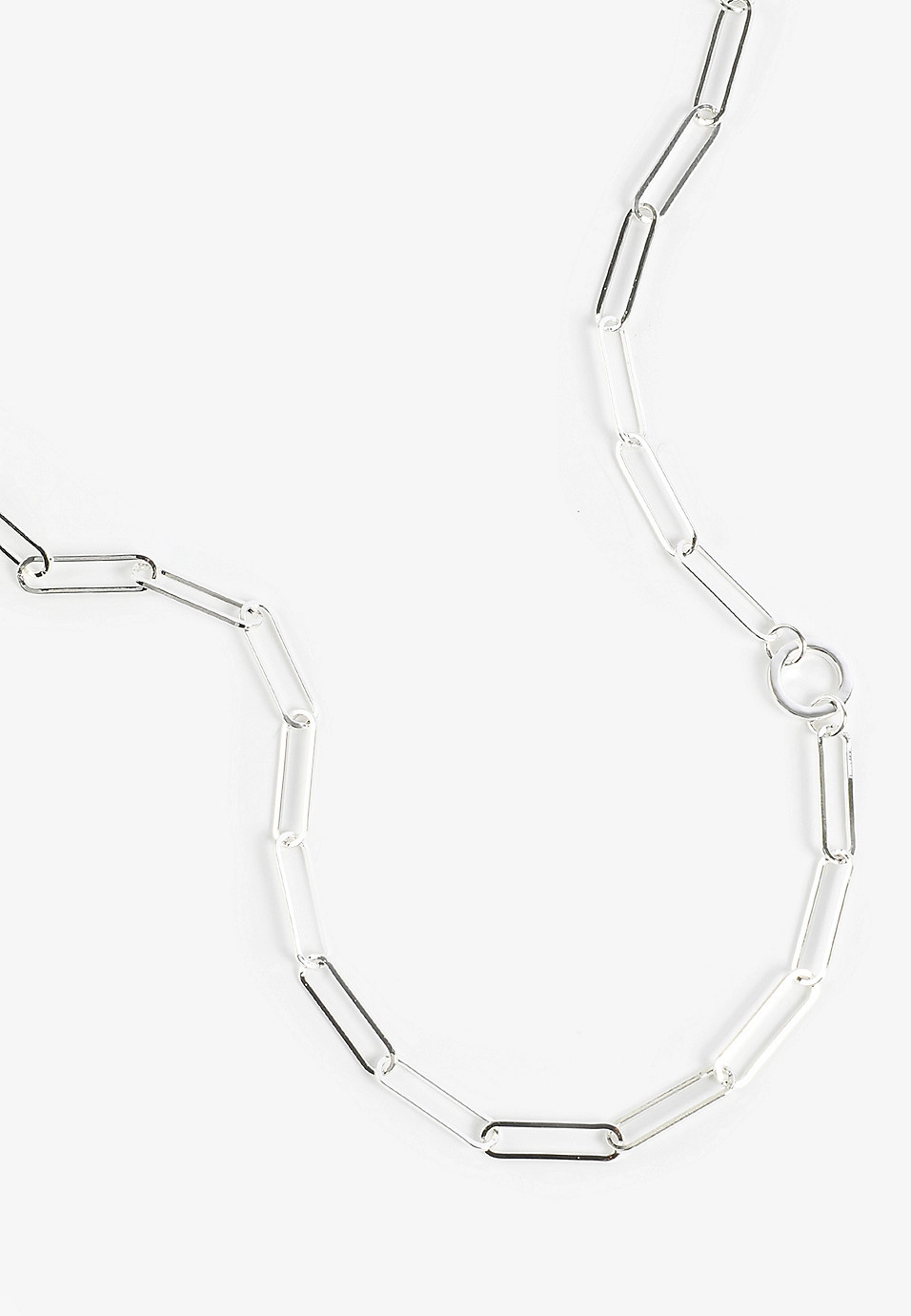 Everyday Layers Silver Elongated Link Chain | Maurices