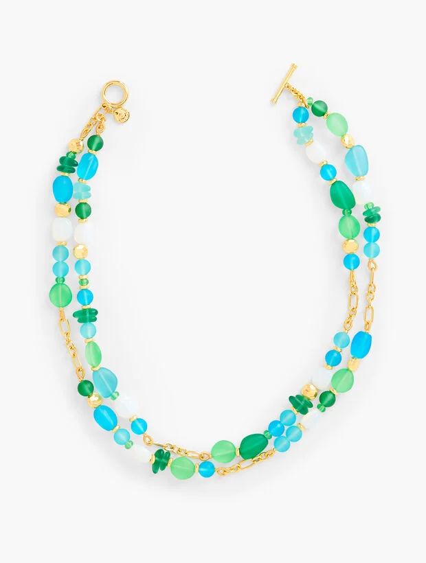 Multi Sea Glass Necklace | Talbots