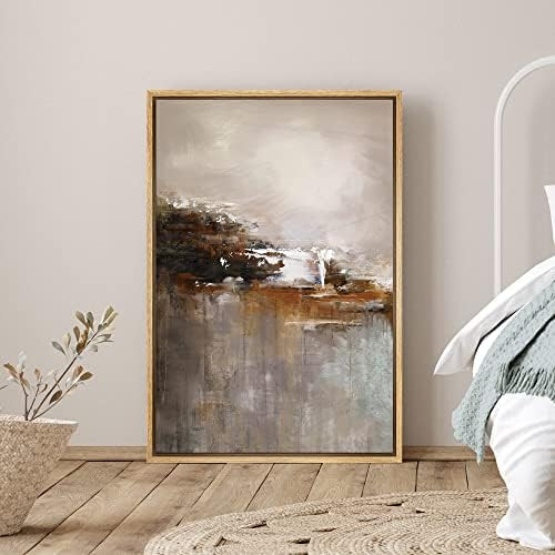 SIGNLEADER Framed Canvas Print Wall Art Grunge and Inustrial Colorblocks Scenic Shapes Illustrations | Amazon (US)