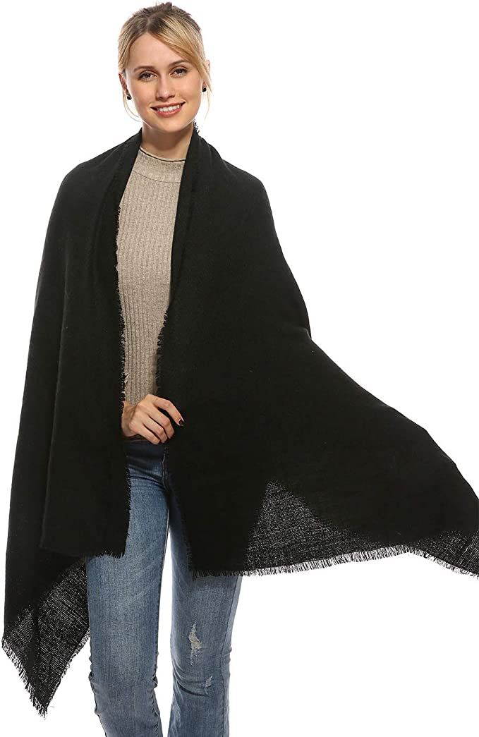 Oversized Long Blanket Scarf, Wrap and Shawl, Cashmere FeeL Pashmina, Cozy Warm for Winter Fall | Amazon (US)