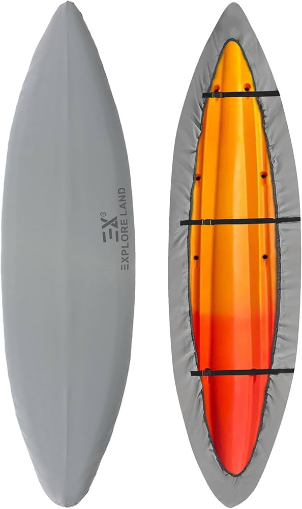 Explore Land Waterproof Kayak Cover - Fade Resistiant 600D Heavy Duty Canoe Dust Storage Cover Su... | Amazon (US)