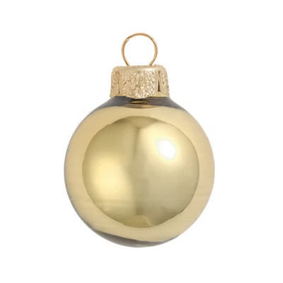 Northlight Antique Gold Shiny Glass Ball Christmas Ornament 7" (180mm) | Target