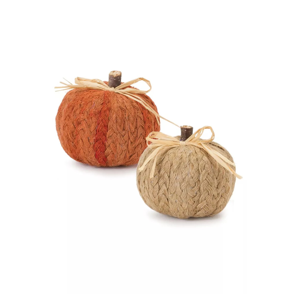 Melrose Braided Fabric Pumpkin (Set of 2) | Target