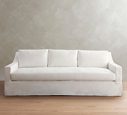 York Slope Arm Slipcovered Sofa (60"-108") | Pottery Barn (US)